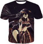 Overlord Super Sexy Albedo The White Devil Anime Graphic Action Promo Hoodie - T-Shirt