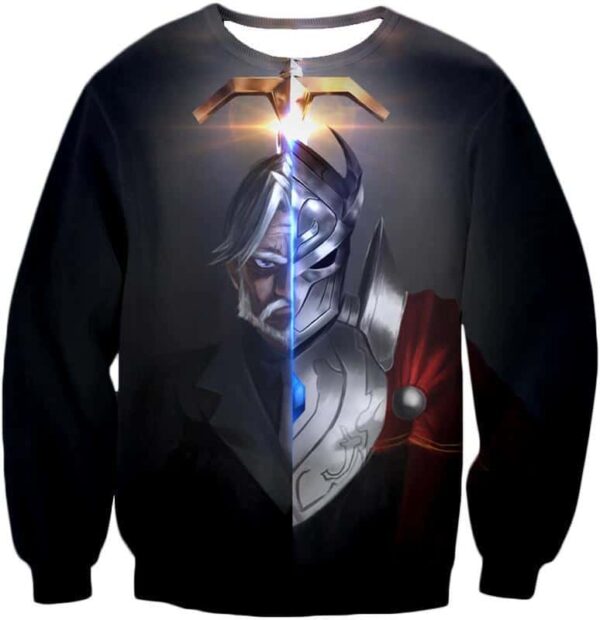 Overlord The Iron Butler And Touch Me Super Cool Anime Black Hoodie - Sweatshirt