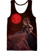 Overlord Three Floors Guardian True Vampire Shalltear Bloodfallen Cool Graphic Promo Zip Up Hoodie - Tank Top