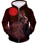 Overlord Three Floors Guardian True Vampire Shalltear Bloodfallen Cool Graphic Promo Hoodie - Zip Up Hoodie