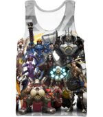 Overwatch Best Game Heroes Zip Up Hoodie - Tank Top