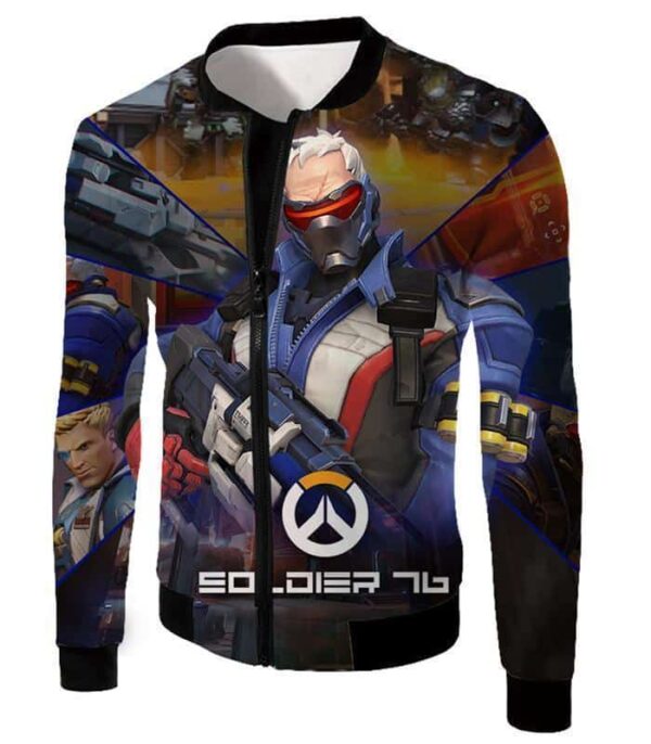 Overwatch Best Mercenary Soldier:76 Hoodie - Jacket