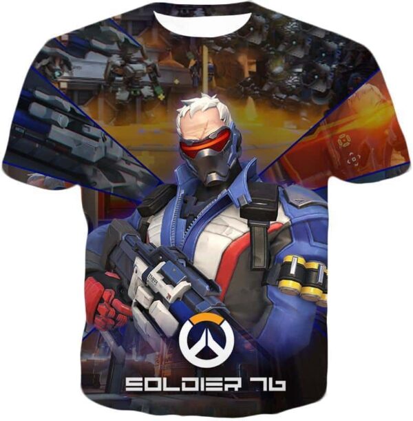 Overwatch Best Mercenary Soldier:76 Hoodie - T-Shirt