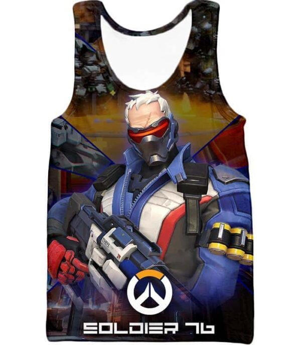 Overwatch Best Mercenary Soldier:76 Hoodie - Tank Top