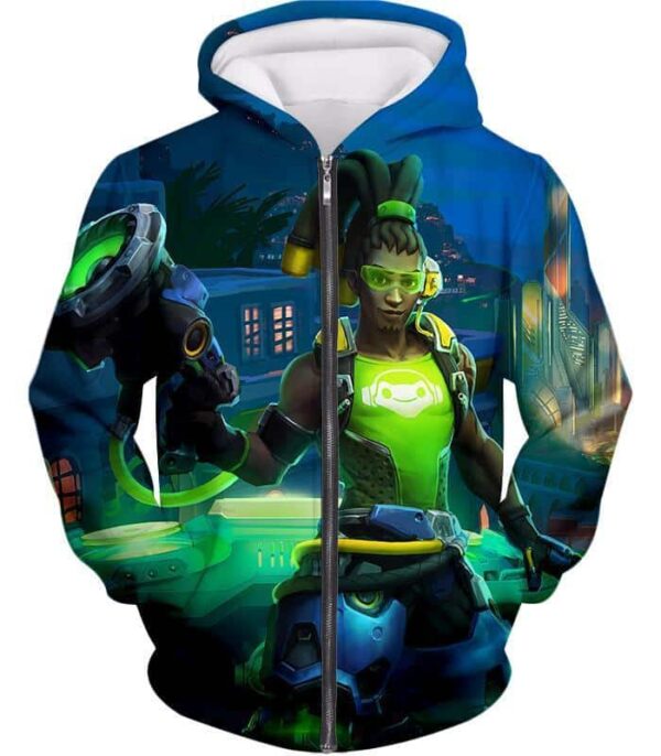 Overwatch Celebrity Hero Lucio Hoodie - Overwatch Hoodie - Zip Up Hoodie