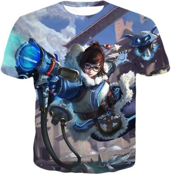 Overwatch Climatologist Mei Defense Hero Zip Up Hoodie - T-Shirt