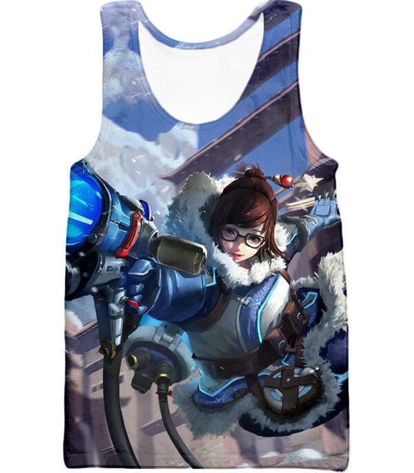 Overwatch Climatologist Mei Defense Hero Zip Up Hoodie - Tank Top