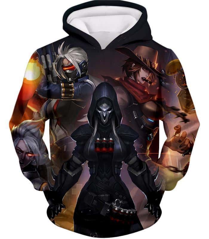 Overwatch Cool Heroe Reaper Hoodie - Overwatch Hoodie