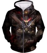 Overwatch Cool Reaper Hellfire Shotguns Hoodie - Zip Up Hoodie