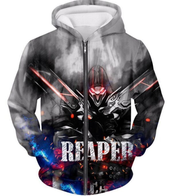 Overwatch Cool Reaper Promo Hoodie - Zip Up Hoodie