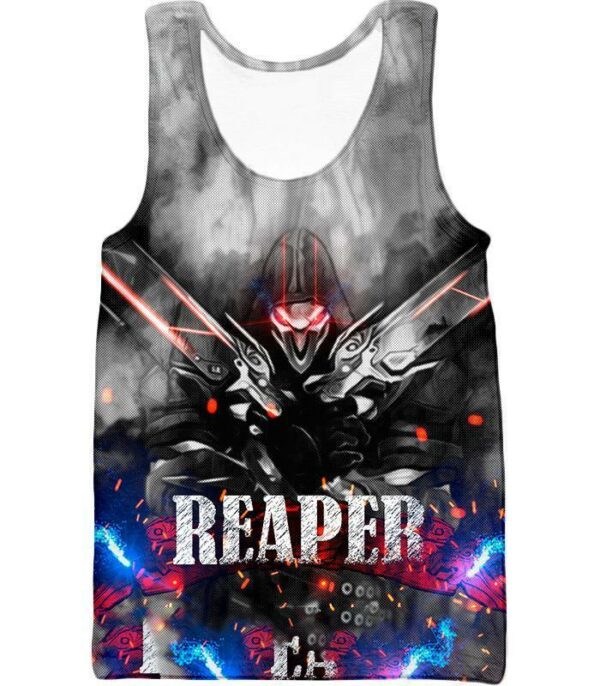 Overwatch Cool Reaper Promo Zip Up Hoodie - Tank Top