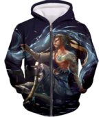 Overwatch Coolest Defense Agent Hanzo Hoodie - Overwatch Hoodie - Zip Up Hoodie