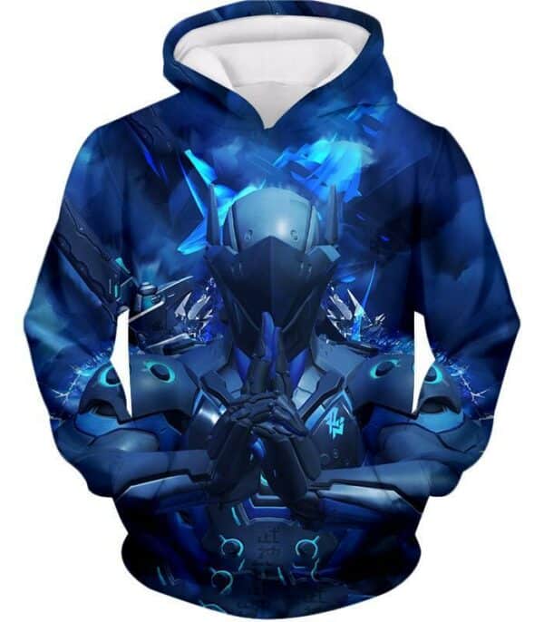 Overwatch Coolest Fighter Cyborg Genji Zip Up Hoodie - Overwatch Hoodie - Hoodie