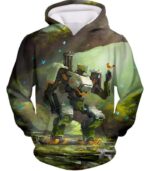 Overwatch Curious Robot Bastion Zip Up Hoodie - Overwatch Hoodie - Hoodie