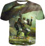 Overwatch Curious Robot Bastion Zip Up Hoodie - Overwatch Hoodie - T-Shirt