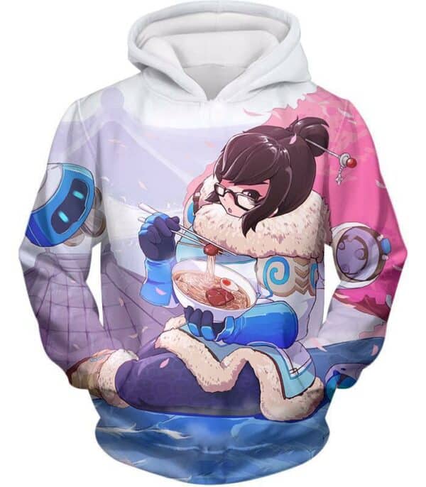 Overwatch Cute Defense Hero Climatologist Mei Hoodie