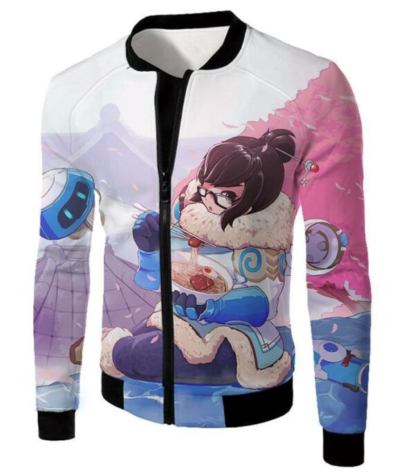 Overwatch Cute Defense Hero Climatologist Mei Hoodie - Jacket