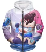 Overwatch Cute Defense Hero Climatologist Mei Hoodie - Zip Up Hoodie