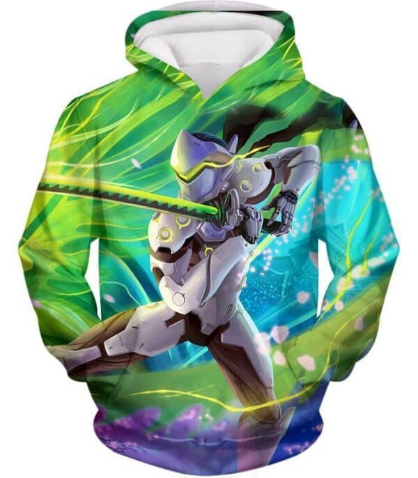 Overwatch Cyborg Ninja Fighter Genji Hoodie - Hoodie