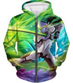 Overwatch Cyborg Ninja Fighter Genji Hoodie - Zip Up Hoodie