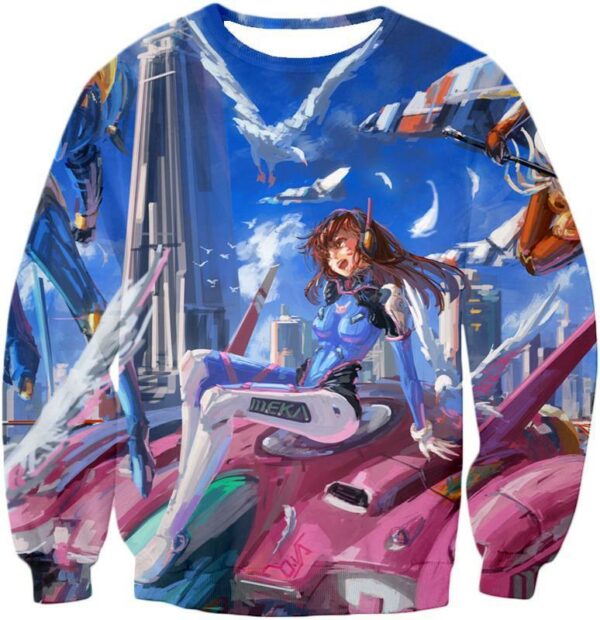 Overwatch D.Va Tank Support Hero Hoodie - Sweatshirt