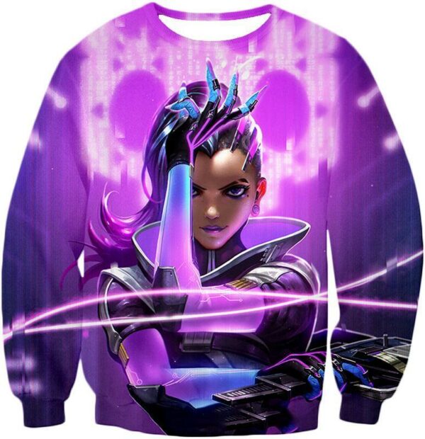 Overwatch Deadly Attacker Sombra Hoodie - Overwatch Hoodie - Sweatshirt