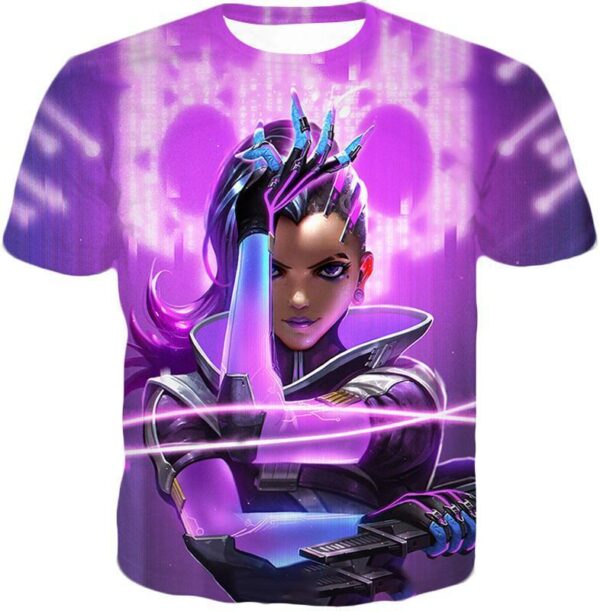 Overwatch Deadly Attacker Sombra Hoodie - Overwatch Hoodie - T-Shirt