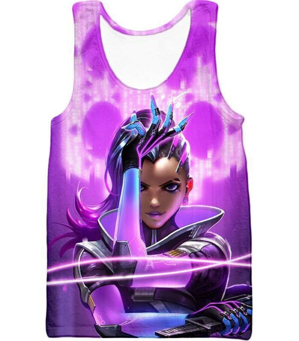 Overwatch Deadly Attacker Sombra Hoodie - Overwatch Hoodie - Tank Top