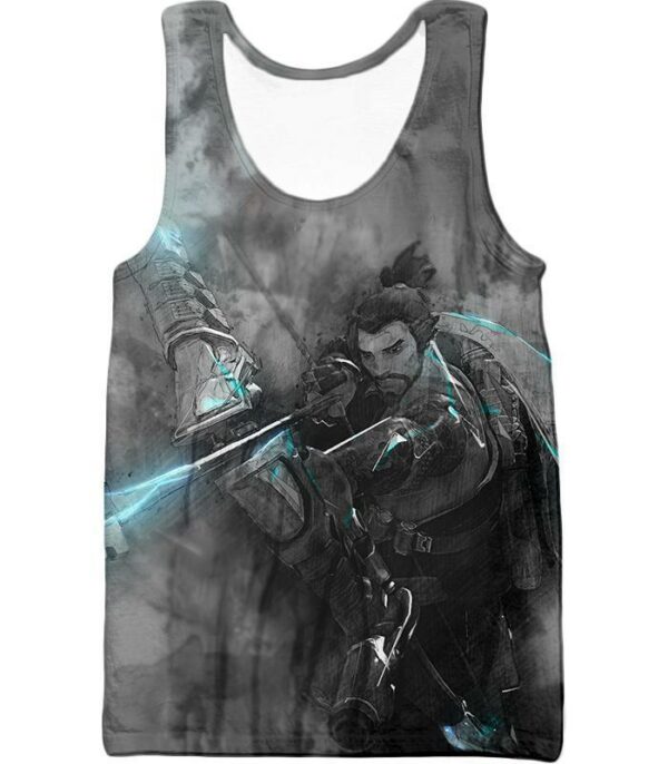 Overwatch Deadly Former Shimada Clan Master Hanzo Zip Up Hoodie - Overwatch Hoodie - Tank Top