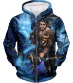 Overwatch Defense Hero Hanzo Hoodie - Overwatch Hoodie - Zip Up Hoodie