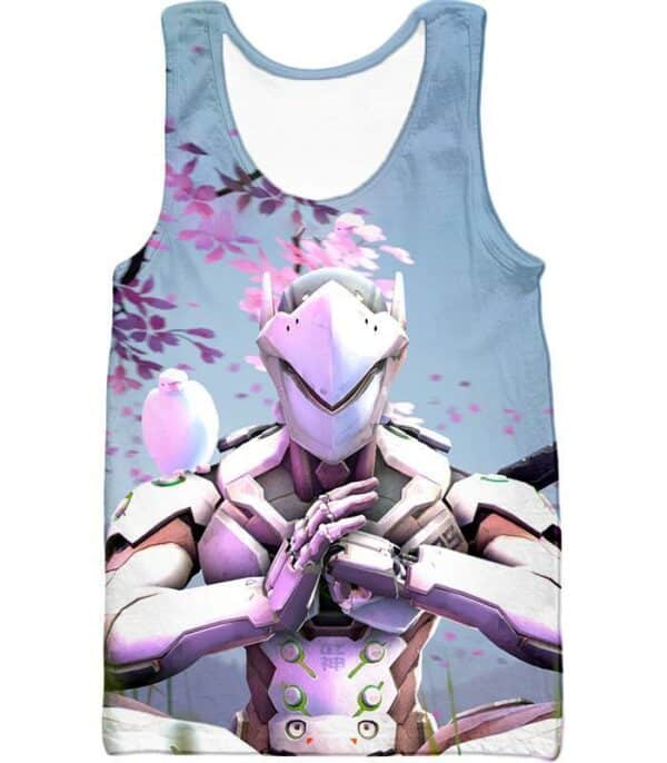 Overwatch Fatal Ninja Cyborg Genji Zip Up Hoodie - Overwatch Hoodie - Tank Top