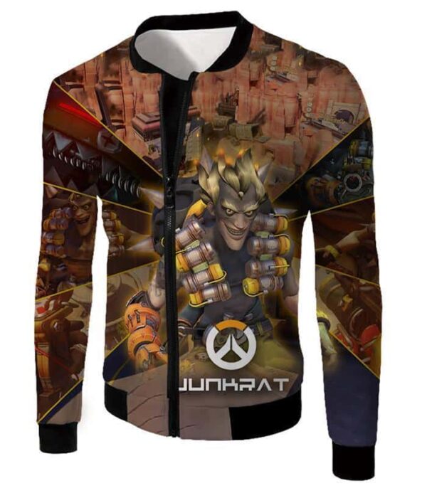 Overwatch Game Defense Hero Junkrat Hoodie - Jacket