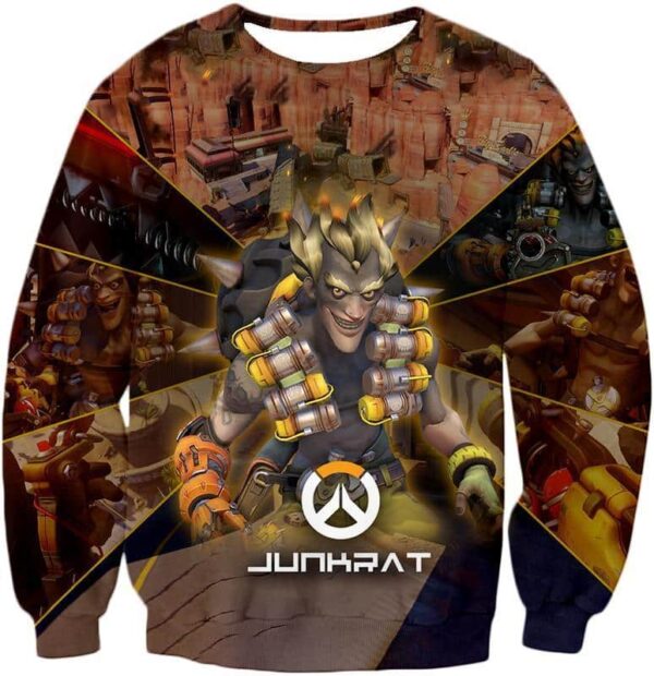 Overwatch Game Defense Hero Junkrat Hoodie - Sweatshirt