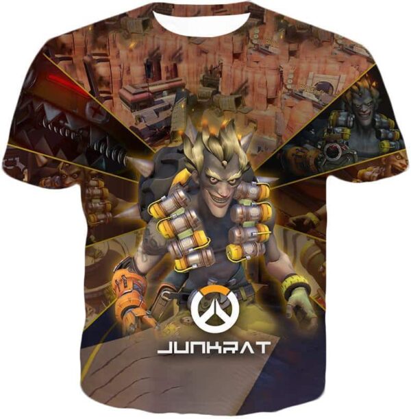 Overwatch Game Defense Hero Junkrat Hoodie - T-Shirt