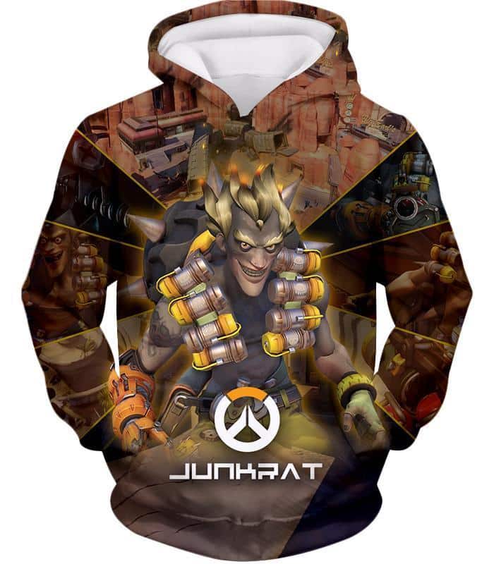 Overwatch Game Defense Hero Junkrat Hoodie