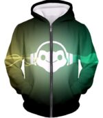 Overwatch Green Logo Hoodie - Zip Up Hoodie