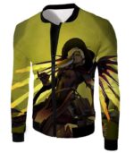 Overwatch Halloween Skins Team Healer Mercy Zip Up Hoodie - Jacket