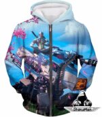 Overwatch Highly Technical Cyborg Ninja Genji Hoodie - Zip Up Hoodie