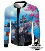 Overwatch Highly Technical Cyborg Ninja Genji Zip Up Hoodie - Jacket