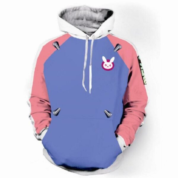 Overwatch Hoodies - DVA Zip Up Hoodie