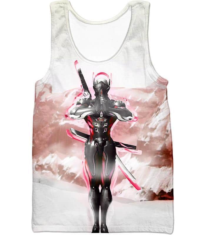 Overwatch Katana Wielder Deadly Ninja Cyborg Genji Zip Up Hoodie - Tank Top