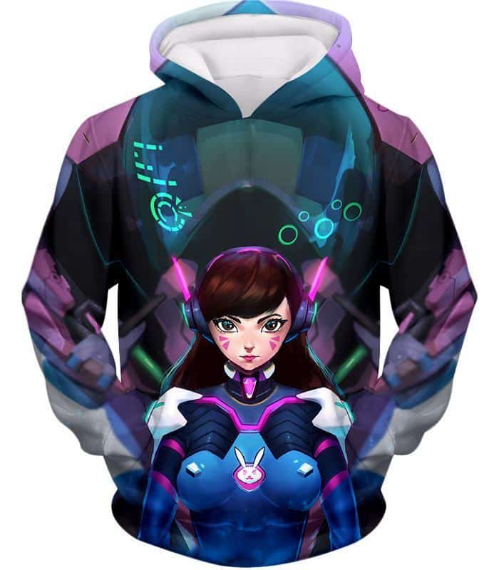 Overwatch Most Beautiful Tank Fighter D.Va Hoodie - Overwatch Hoodie - Hoodie