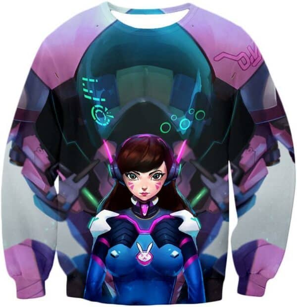 Overwatch Most Beautiful Tank Fighter D.Va Hoodie - Overwatch Hoodie - Sweatshirt