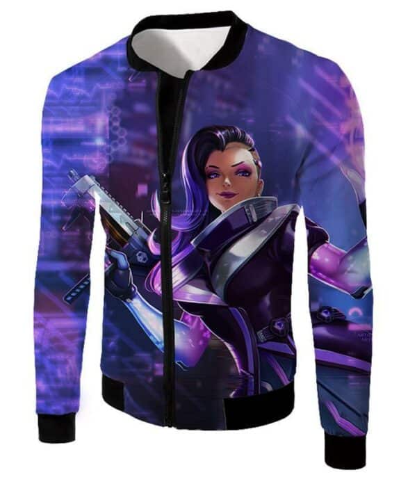 Overwatch Offense Character Sombra Hoodie - Overwatch Hoodie - Jacket