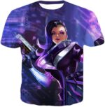 Overwatch Offense Character Sombra Hoodie - Overwatch Hoodie - T-Shirt