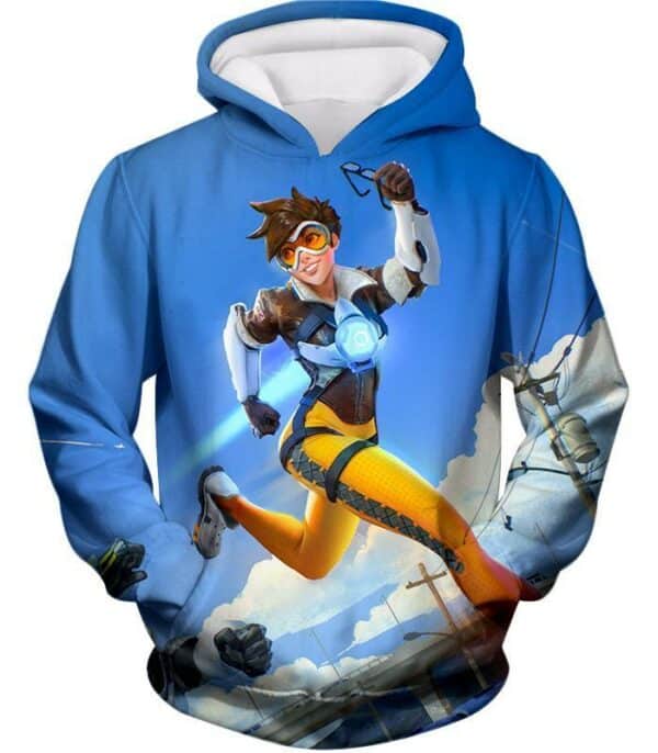 Overwatch Offense Hero Tracer Hoodie - Overwatch Hoodie