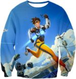 Overwatch Offense Hero Tracer Hoodie - Overwatch Hoodie - Sweatshirt