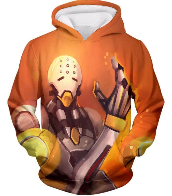 Overwatch Omnic Guru Wandering Robot Tekhartha Zenyatta Hoodie