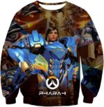 Overwatch Powerful Game Attack Hero Pharah Hoodie - Sweatshirt