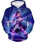 Overwatch Purple Offense Hero Sombra Hoodie